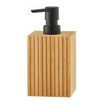 Casa si Gradina - Sanitare - Suporturi si accesorii baie - Dispensere - Dispenser sapun Jotta Bamboo, maro-negru - Infinity.ro