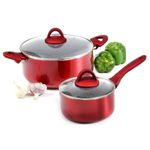 Casa si Gradina - Bucatarie si vesela - Vase pentru gatit - Oale si cratite - Oala cu capac AMBITION Jasper, 24 cm, 4.4 L, invelis Qualum Basic Stone - Infinity.ro