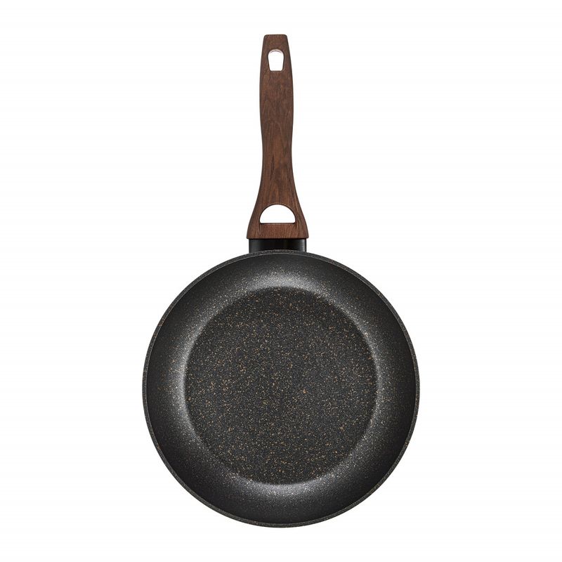 Casa si Gradina - Bucatarie si vesela - Vase pentru gatit - Tigai si seturi - Tigaie universala 28 cm, invelis Qualum Basic Stone Edition, AMBITION Darkwood - Infinity.ro