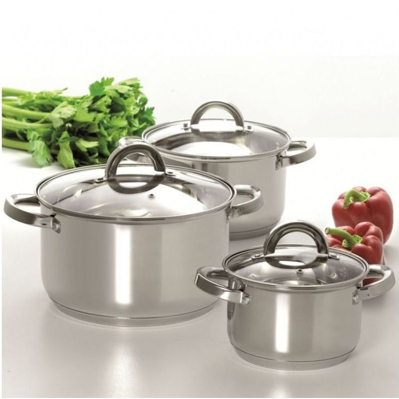 Casa si Gradina - Bucatarie si vesela - Vase pentru gatit - Oale si cratite - Oala inox cu capac AMBITION Berry, 6.1 L, 24 cm - Infinity.ro