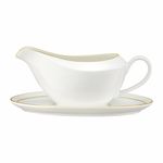 Casa si Gradina - Bucatarie si vesela - Vesela si tacamuri - Vesela pentru servire - Sosiera portelan 400 ml, AMBITION Aura Gold - Infinity.ro
