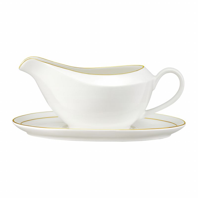 Casa si Gradina - Bucatarie si vesela - Vesela si tacamuri - Vesela pentru servire - Sosiera portelan 400 ml, AMBITION Aura Gold - Infinity.ro