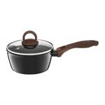 Casa si Gradina - Bucatarie si vesela - Vase pentru gatit - Oale si cratite - Cratita cu capac AMBITION Darkwood, 16 cm, 1.6 L, invelis Qualum Basic Stone Edition - Infinity.ro