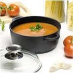 Casa si Gradina - Bucatarie si vesela - Vase pentru gatit - Oale si cratite - Oala cu capac 16 cm, 1.5 L, invelis Teflon Platinum Plus, AMBITION Taurus - Infinity.ro