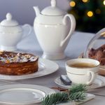 Casa si Gradina - Bucatarie si vesela - Vesela si tacamuri - Vesela pentru servire - Zaharnita cu capac 300 ml, portelan, AMBITION Aura Gold - Infinity.ro