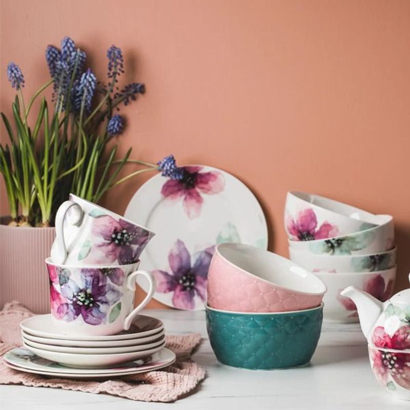 Casa si Gradina - Bucatarie si vesela - Vesela si tacamuri - Farfurii si boluri - Bol portelan 13 cm, AMBITION Watercolour - Infinity.ro