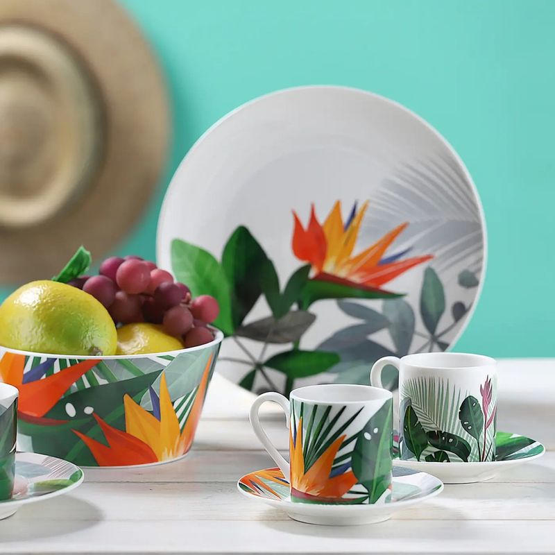 Casa si Gradina - Bucatarie si vesela - Vesela si tacamuri - Servicii de masa - Set servire ceai sau cafea, 4 piese, 2 persoane, portelan, AMBITION Paradise - Infinity.ro