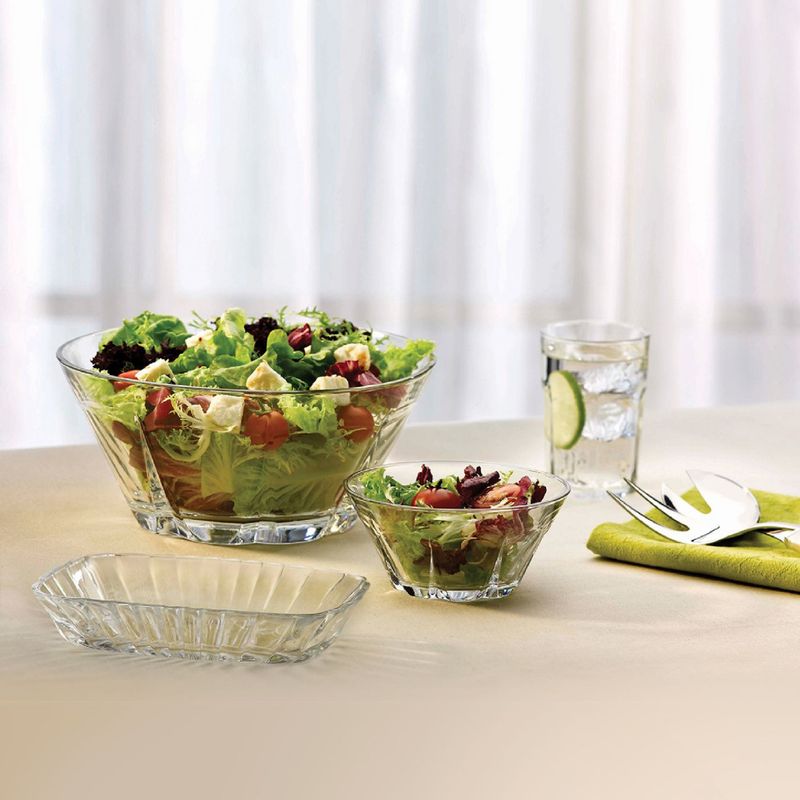 Casa si Gradina - Bucatarie si vesela - Vesela si tacamuri - Platouri de bucatarie - Set platou 18 x 11.5 cm, 2 piese, sticla, PASABAHCE Mezze - Infinity.ro