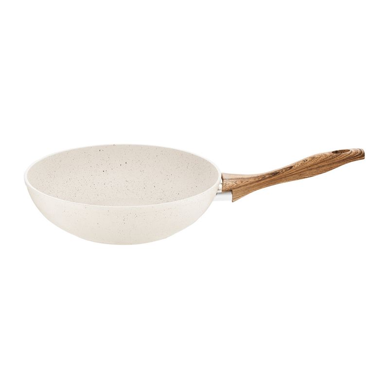 Casa si Gradina - Bucatarie si vesela - Vase pentru gatit - Tigai si seturi - Tigaie wok 26 cm, invelis Pfluon Cookmark, AMBITION Nature - Infinity.ro