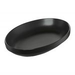Casa si Gradina - Bucatarie si vesela - Vesela si tacamuri - Platouri de bucatarie - Platou oval 20 x 14 cm, portelan negru, AMBITION Salsa - Infinity.ro