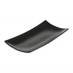 Casa si Gradina - Bucatarie si vesela - Vesela si tacamuri - Platouri de bucatarie - Platou servire 26.5 x 12.5 cm, portelan negru, AMBITION Salsa - Infinity.ro