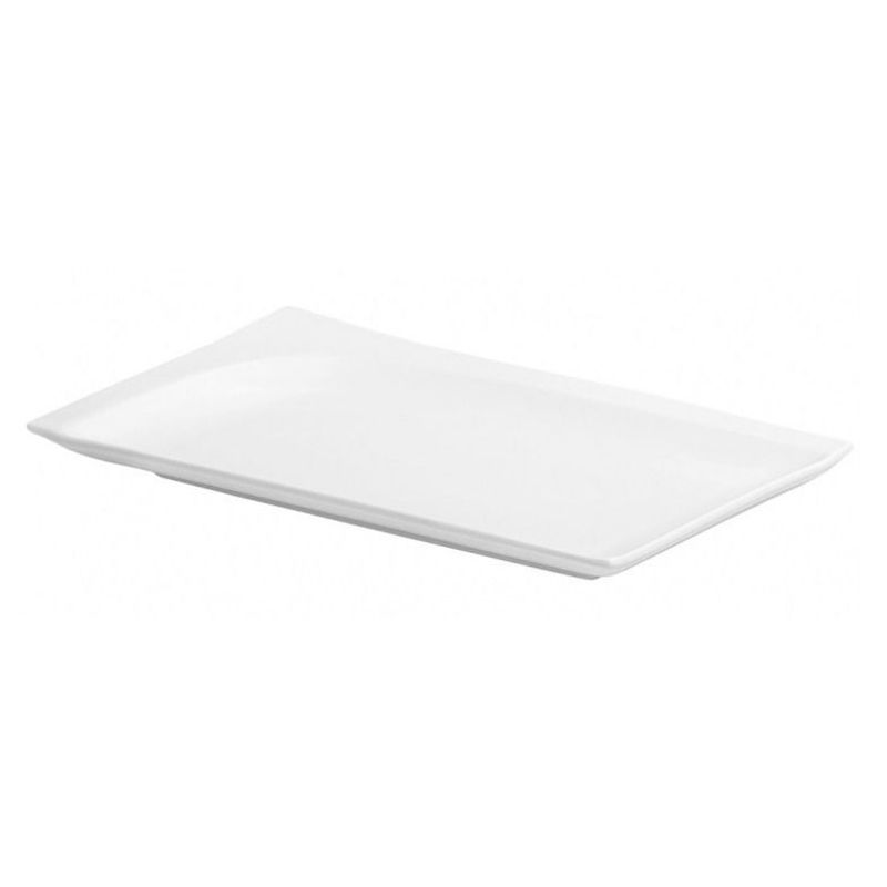 Casa si Gradina - Bucatarie si vesela - Vesela si tacamuri - Platouri de bucatarie - Platou servire 30.5 x 18.9 cm, portelan alb, AMBITION Monaco - Infinity.ro