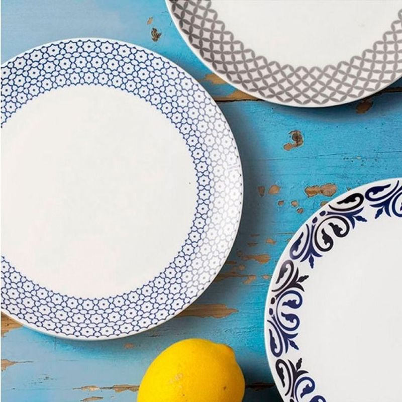 Casa si Gradina - Bucatarie si vesela - Vesela si tacamuri - Farfurii si boluri - Farfurie plata 26.5 cm, portelan, AMBITION Marocco - Infinity.ro