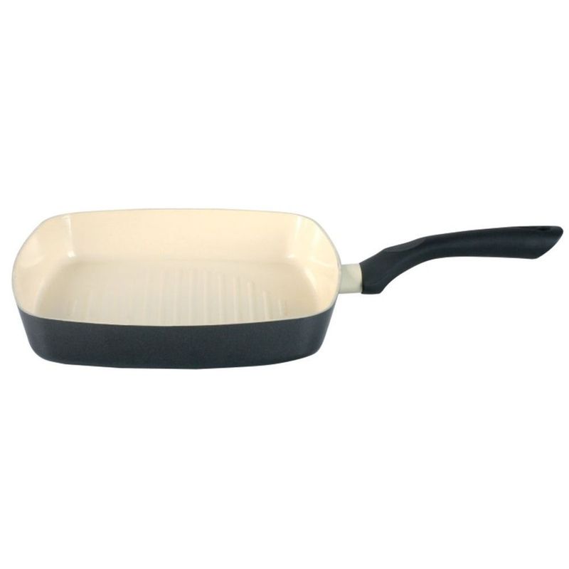 Casa si Gradina - Bucatarie si vesela - Vase pentru gatit - Tigai si seturi - Tigaie grill 26 x 26 cm, invelis Pfluon Ceramica, AMBITION Kobe - Infinity.ro