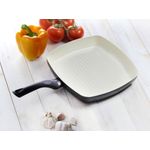 Casa si Gradina - Bucatarie si vesela - Vase pentru gatit - Tigai si seturi - Tigaie grill 26 x 26 cm, invelis Pfluon Ceramica, AMBITION Kobe - Infinity.ro