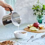 Casa si Gradina - Bucatarie si vesela - Vase pentru gatit - Oale si cratite - Oala inox pentru lapte cu perete dublu 14 cm, 1.7 L, AMBITION Vikos - Infinity.ro