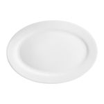 Casa si Gradina - Bucatarie si vesela - Vesela si tacamuri - Platouri de bucatarie - Platou oval 30 x 21cm, portelan alb, DOMOTTI Basic White - Infinity.ro