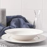 Casa si Gradina - Bucatarie si vesela - Vesela si tacamuri - Farfurii si boluri - Farfurie plata 27 cm, portelan, AMBITION Aura White - Infinity.ro