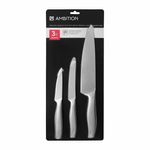 Casa si Gradina - Bucatarie si vesela - Vesela si tacamuri - Cutite si seturi de cutite - Set cutite, 3 piese, include cutit legume si fructe 11.5 cm, AMBITION Acero - Infinity.ro
