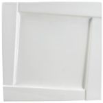 Casa si Gradina - Bucatarie si vesela - Vesela si tacamuri - Farfurii si boluri - Platou patrat 31 x 31cm, portelan alb, AMBITION Kubiko - Infinity.ro