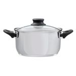 Casa si Gradina - Bucatarie si vesela - Vase pentru gatit - Oale si cratite - Oala inox cu capac din sticla DOMOTTI Lima, 2.5 L, 18 cm - Infinity.ro