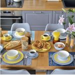 Casa si Gradina - Bucatarie si vesela - Vesela si tacamuri - Farfurii si boluri - Farfurie plata 27.5 cm, galben, portelan, AMBITION Nordic - Infinity.ro