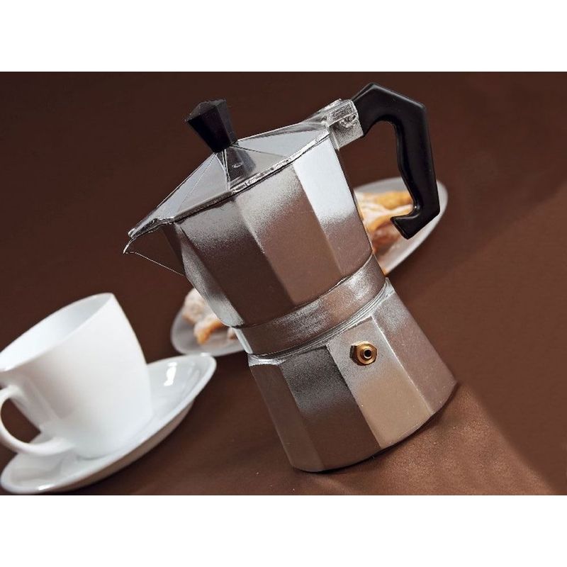 Casa si Gradina - Bucatarie si vesela - Vase pentru gatit - Espressoare pentru aragaz - Espressor aragaz, 9 cesti, 450 ml, aluminiu, DOMOTTI Mocca - Infinity.ro