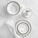 Casa si Gradina - Bucatarie si vesela - Vesela si tacamuri - Farfurii si boluri - Farfurie adanca 23 cm, portelan, AMBITION Art Deco - Infinity.ro