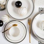 Casa si Gradina - Bucatarie si vesela - Vesela si tacamuri - Farfurii si boluri - Farfurie adanca 23 cm, portelan, AMBITION Art Deco - Infinity.ro