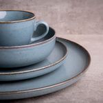 Casa si Gradina - Bucatarie si vesela - Vesela si tacamuri - Farfurii si boluri - Farfurie desert 19 cm, albastru, portelan, AMBITION Craft - Infinity.ro