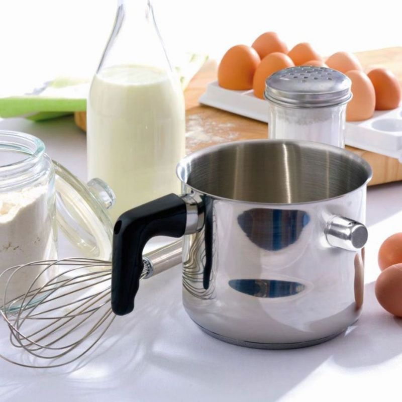 Casa si Gradina - Bucatarie si vesela - Vase pentru gatit - Oale si cratite - Oala inox pentru lapte 14 cm, 1.8 L, AMBITION Vikos - Infinity.ro