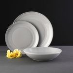 Casa si Gradina - Bucatarie si vesela - Vesela si tacamuri - Farfurii si boluri - Farfurie plata 27 cm, portelan gri, AMBITION Linea - Infinity.ro