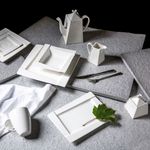 Casa si Gradina - Bucatarie si vesela - Vesela si tacamuri - Farfurii si boluri - Farfurie plata 25 cm, portelan, AMBITION Kubiko - Infinity.ro