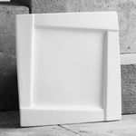 Casa si Gradina - Bucatarie si vesela - Vesela si tacamuri - Farfurii si boluri - Farfurie plata 25 cm, portelan, AMBITION Kubiko - Infinity.ro