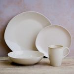 Casa si Gradina - Bucatarie si vesela - Vesela si tacamuri - Farfurii si boluri - Bol portelan 17 cm, bej, AMBITION Organic - Infinity.ro