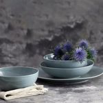 Casa si Gradina - Bucatarie si vesela - Vesela si tacamuri - Farfurii si boluri - Bol portelan 22 cm, albastru, AMBITION Organic - Infinity.ro