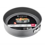 Casa si Gradina - Bucatarie si vesela - Vase pentru gatit - Tavi copt - Forma tort 28 cm, baza detasabila, invelis antiaderent, otel, AMBITION Silvery - Infinity.ro