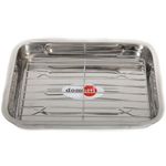 Casa si Gradina - Bucatarie si vesela - Vase pentru gatit - Tavi copt - Tava cuptor cu gratar 35 x 26 cm, DOMOTTI - Infinity.ro