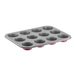 Casa si Gradina - Bucatarie si vesela - Vase pentru gatit - Tavi copt - Forma copt briose 35 x 26.5 x 3cm, 12 portii, invelis antiaderent, otel, AMBITION Cherry - Infinity.ro