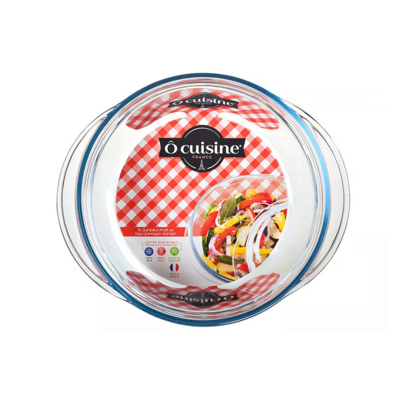 Casa si Gradina - Bucatarie si vesela - Vase pentru gatit - Vase termorezistente - Vas termorezistent cu capac 18 cm, 1.4 L, OCUISINE - Infinity.ro