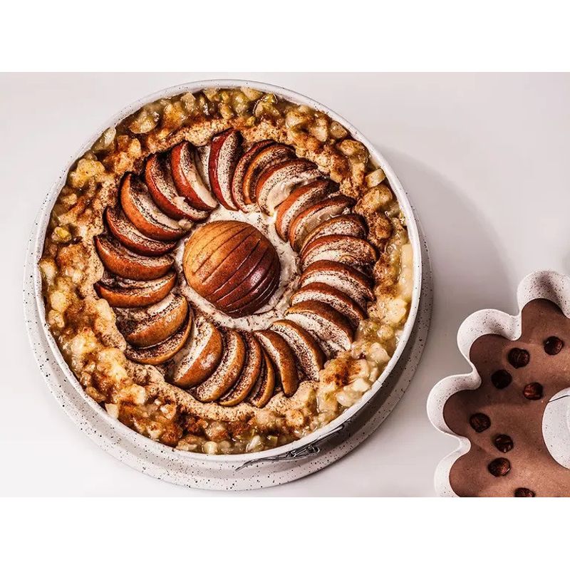 Casa si Gradina - Bucatarie si vesela - Vase pentru gatit - Tavi copt - Forma tort 28 cm, baza detasabila, invelis antiaderent, otel, AMBITION Nature - Infinity.ro