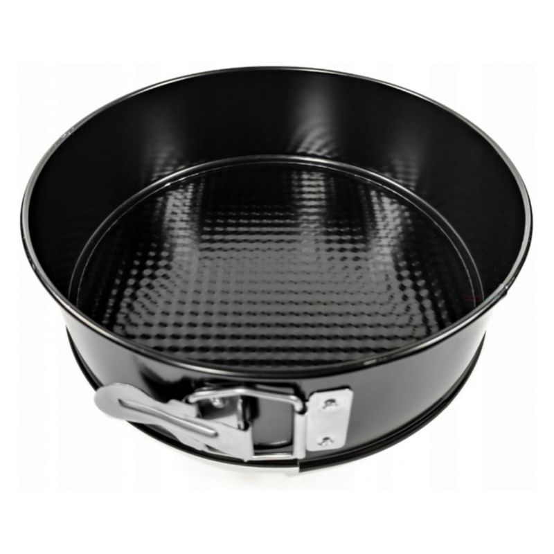 Casa si Gradina - Bucatarie si vesela - Vase pentru gatit - Tavi copt - Forma tort 24 cm, baza detasabila, invelis antiaderent, negru, SNB - Infinity.ro