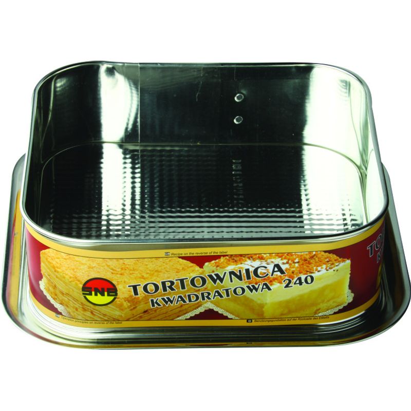 Casa si Gradina - Bucatarie si vesela - Vase pentru gatit - Tavi copt - Forma tort 24 x 24 x 8 cm, baza detasabila texturata, SNB - Infinity.ro