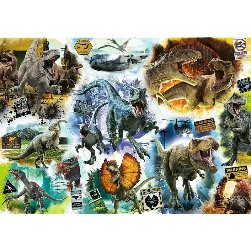 Jucarii, Copii si Bebe - Jucarii si jocuri - Jocuri si puzzle - Puzzle - Puzzle trefl 1000 jurassic world pe urmele dinozaurilor - Infinity.ro