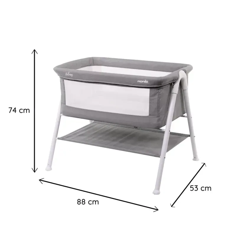 Casa si Gradina - Mobilier - Mobilier copii - Patuturi copii - Patut co-sleeper, hillary, grey - Infinity.ro