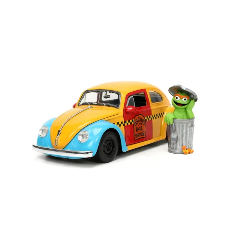 Jucarii, Copii si Bebe - Jucarii si jocuri - Vehicule si jucarii cu telecomanda - Masinute - Jada masinuta metalica sesame street 1959 vw beetle  1:24 - Infinity.ro