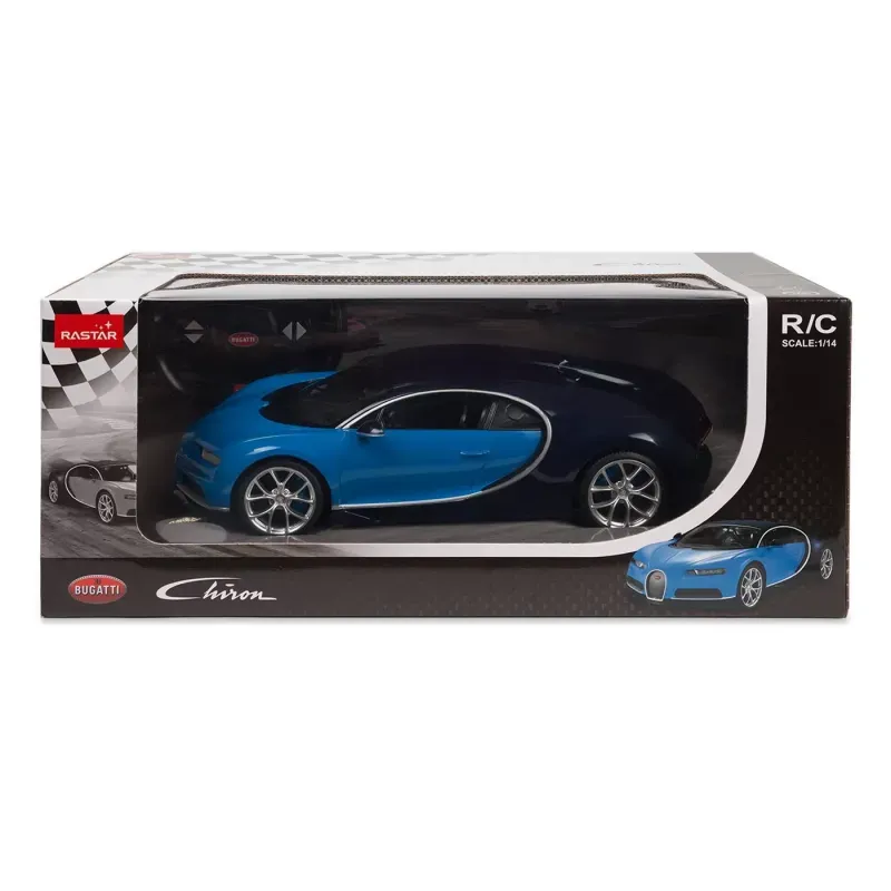 Jucarii, Copii si Bebe - Jucarii si jocuri - Vehicule si jucarii cu telecomanda - Masinute - Masina cu telecomanda bugatti chiron albastru scara 1 la 14 - Infinity.ro