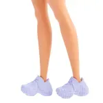 Jucarii, Copii si Bebe - Jucarii si jocuri - Papusi si accesorii - Papusi - Papusa barbie fashionista cu par mov cu rochie cu umeri bufanti - Infinity.ro