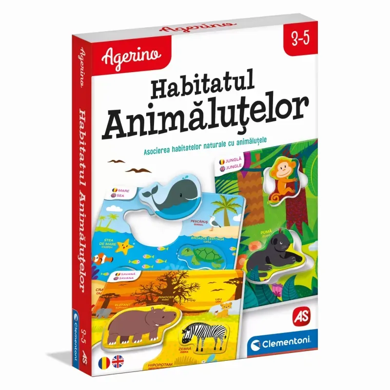 Jucarii, Copii si Bebe - Jucarii si jocuri - Jocuri si puzzle - Jocuri de societate - Agerino habitatul animalutelor - Infinity.ro