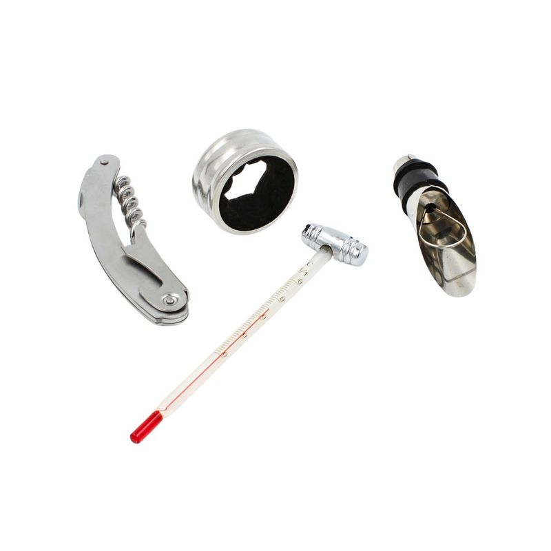 Casa si Gradina - Bucatarie si vesela - Accesorii bar - Tirbusoane si dopuri - Set 4 accesorii pentru servirea vinului - Infinity.ro